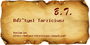 Bátyel Tarziciusz névjegykártya
